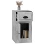 Voir la diapositive 5 : VIDAXL Armoire laterale avec tiroir gris beton 40x50x75 cm