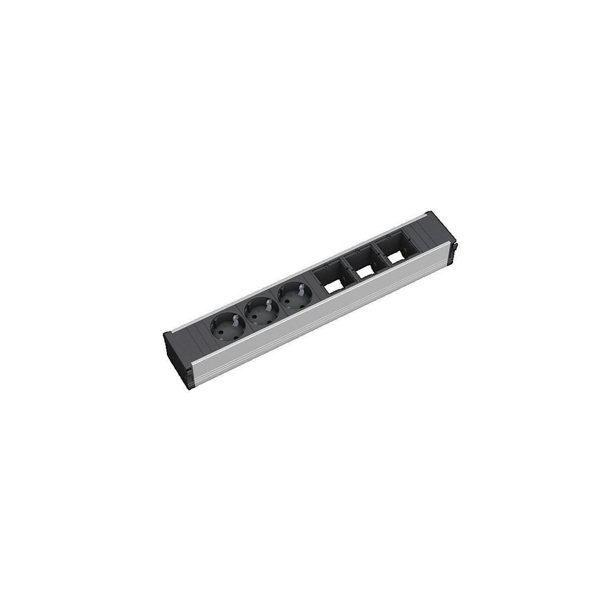 Voir la diapositive 2 : Bachmann Multiprise de table Bachmann CONI 3xSchuko 35°