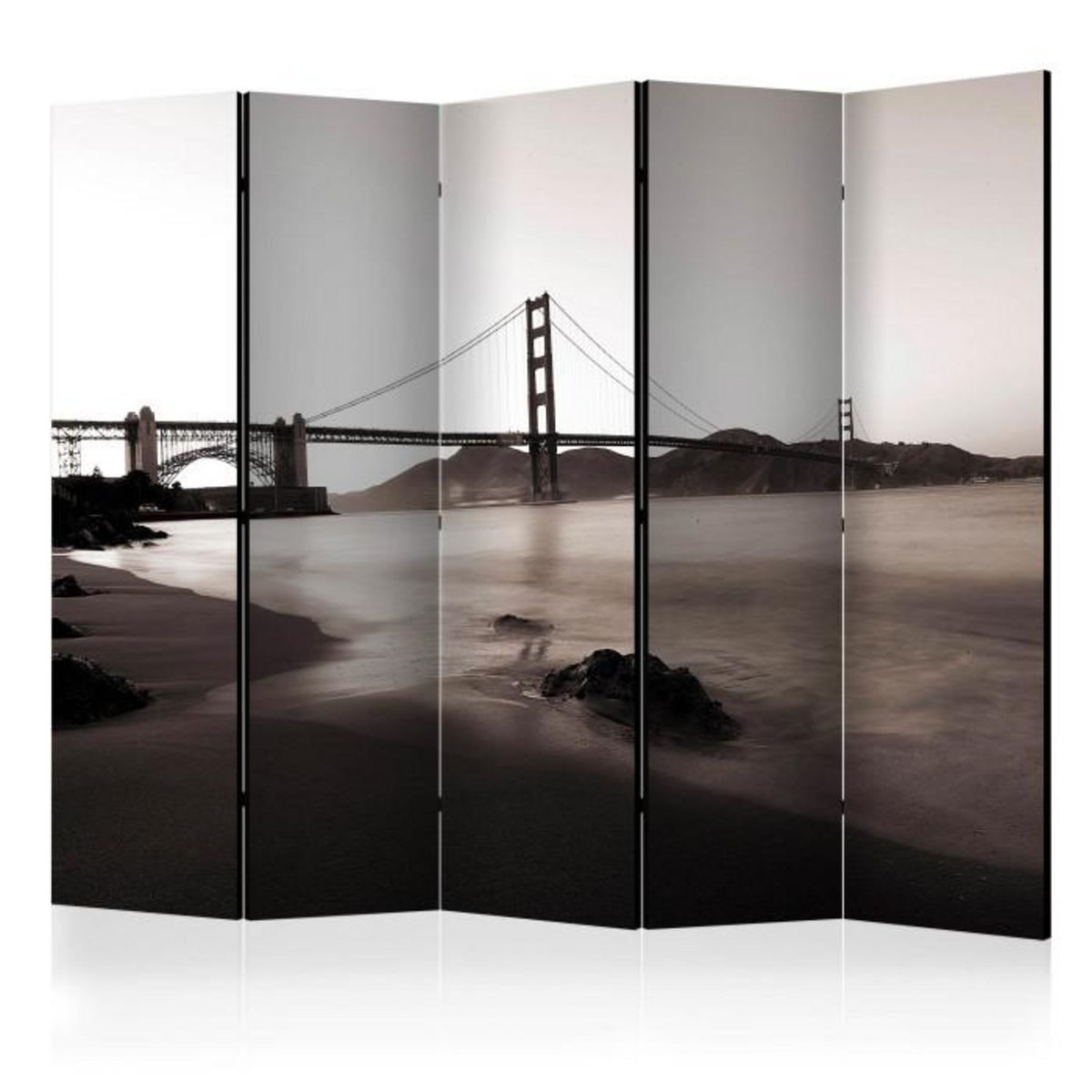 Paris Prix Paravent 5 Volets  San Francisco : Golden Gate Bridge  172x225cm