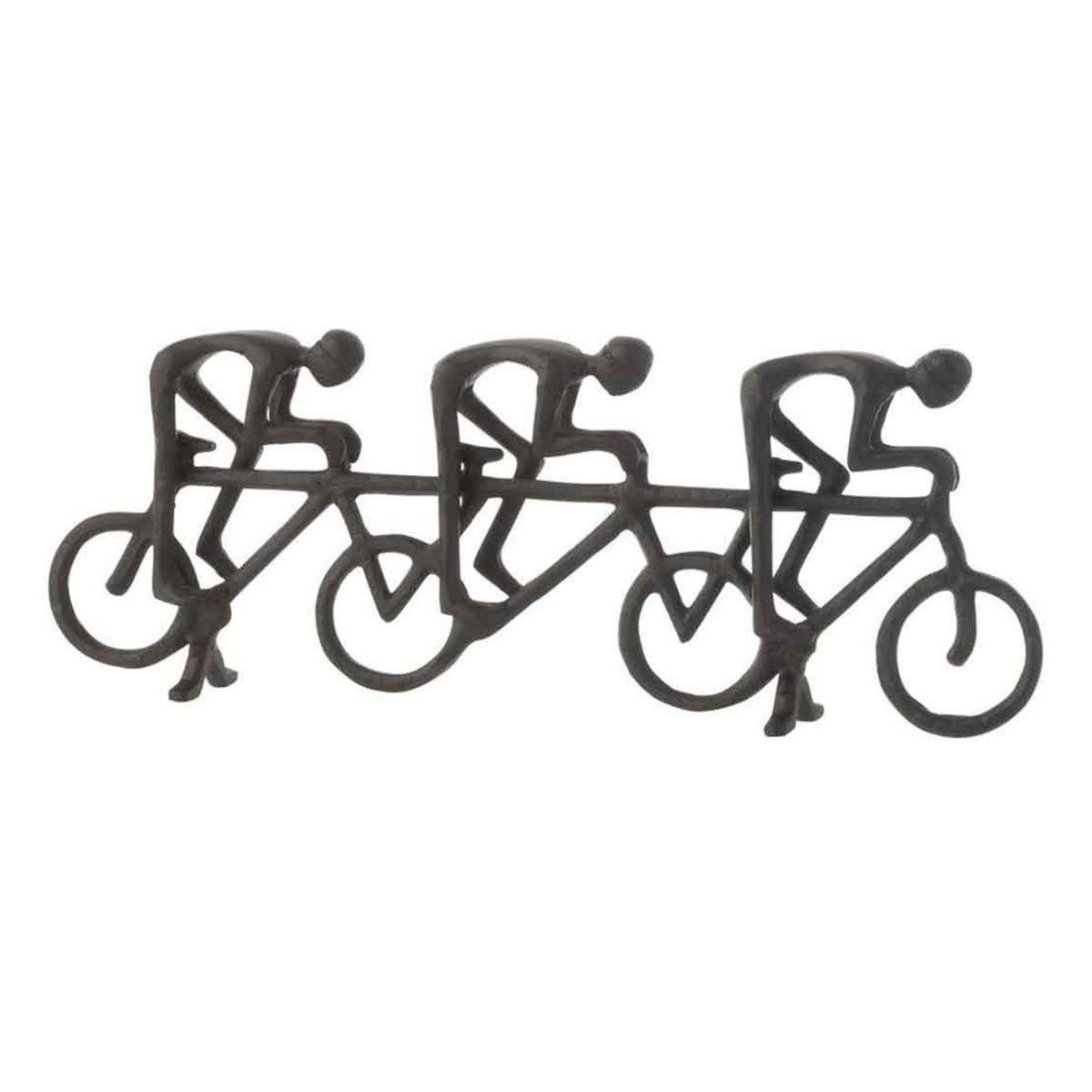 Paris Prix Statuette Déco  Cyclistes sur Tandem  50cm Noir