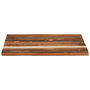 Voir la diapositive 2 : VIDAXL Dessus de table carre 70x70 cm 25-27 mm Bois de recuperation