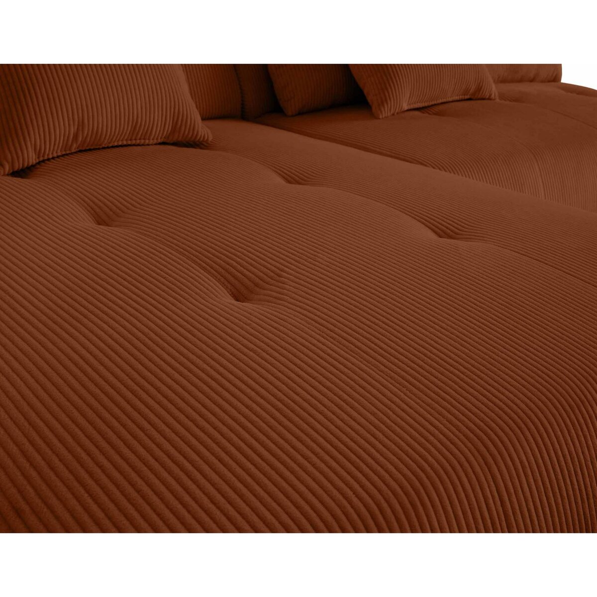 LISA DESIGN Onyx - canapé modulable d'angle droit - 5 places - en velours côtelé