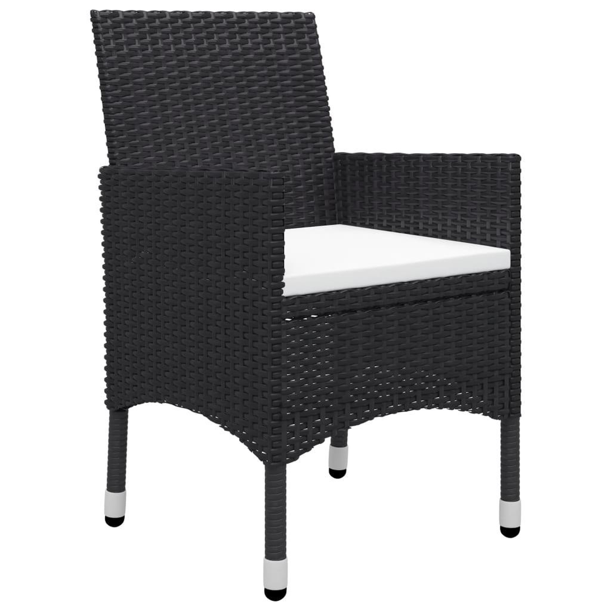 Voir la diapositive 4 : VIDAXL Ensemble a manger de jardin 5 pcs Noir