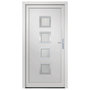 Voir la diapositive 3 : VIDAXL Porte d'entree blanc 98x190 cm PVC