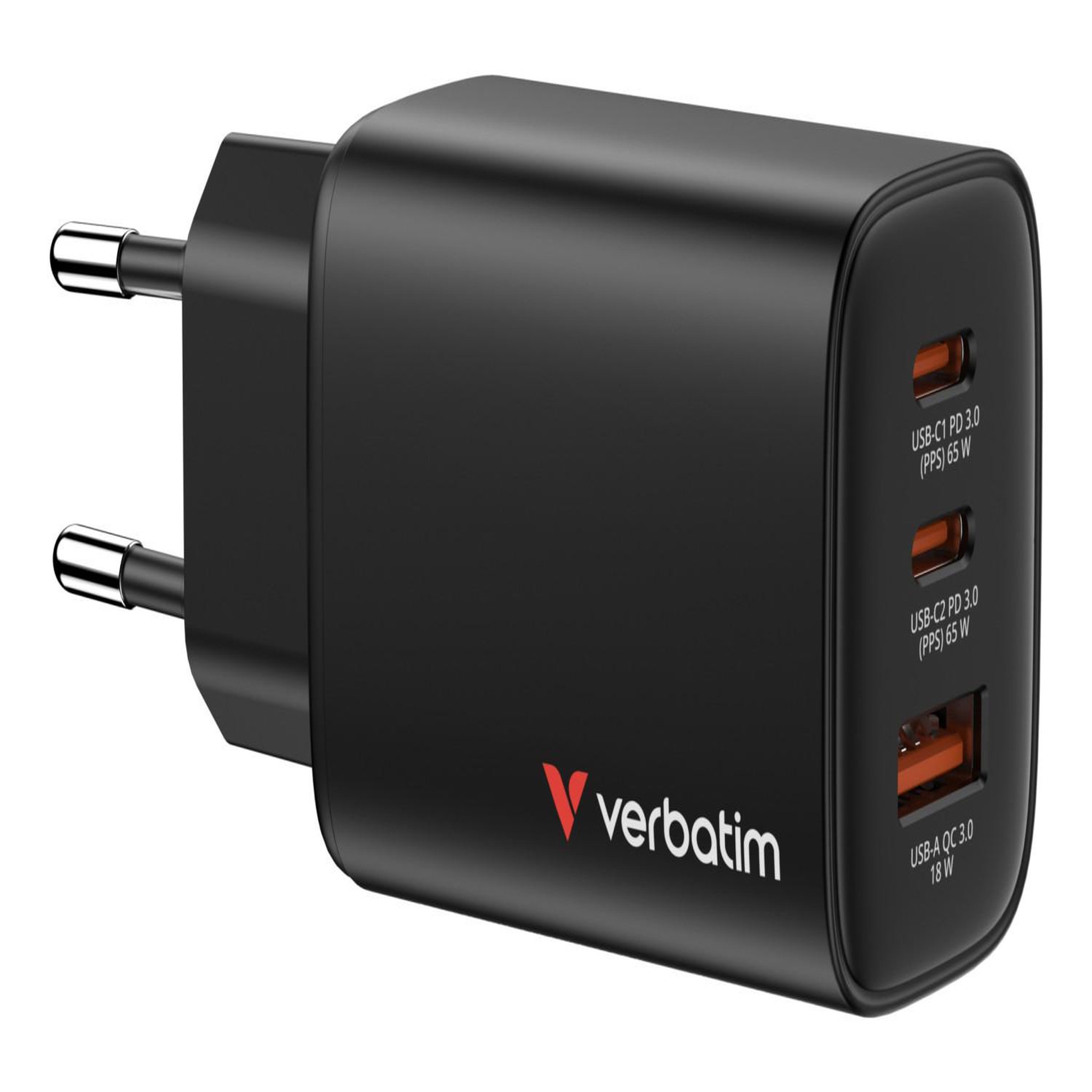 Verbatim Verbatim 32352 chargeur d'appareils mobiles universel noir secteur charge rapide intérieure