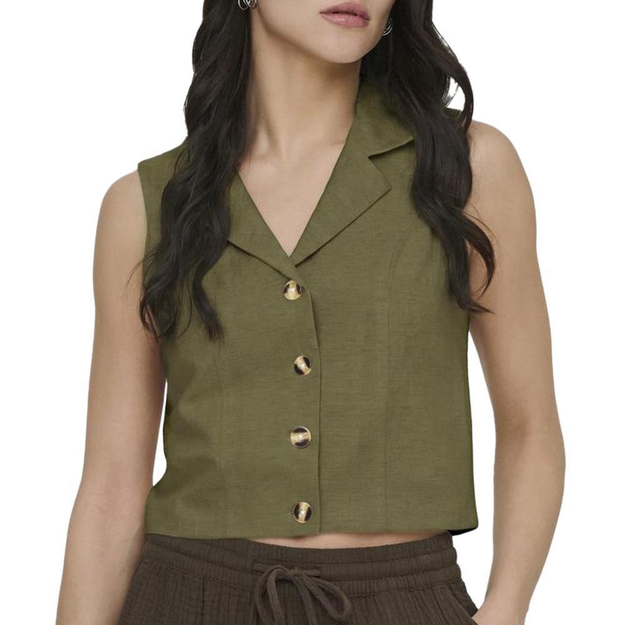 JACQUELINE DE YONG Veste de Tailleur Kaki Femme JDY Milan. Coloris disponibles : Vert