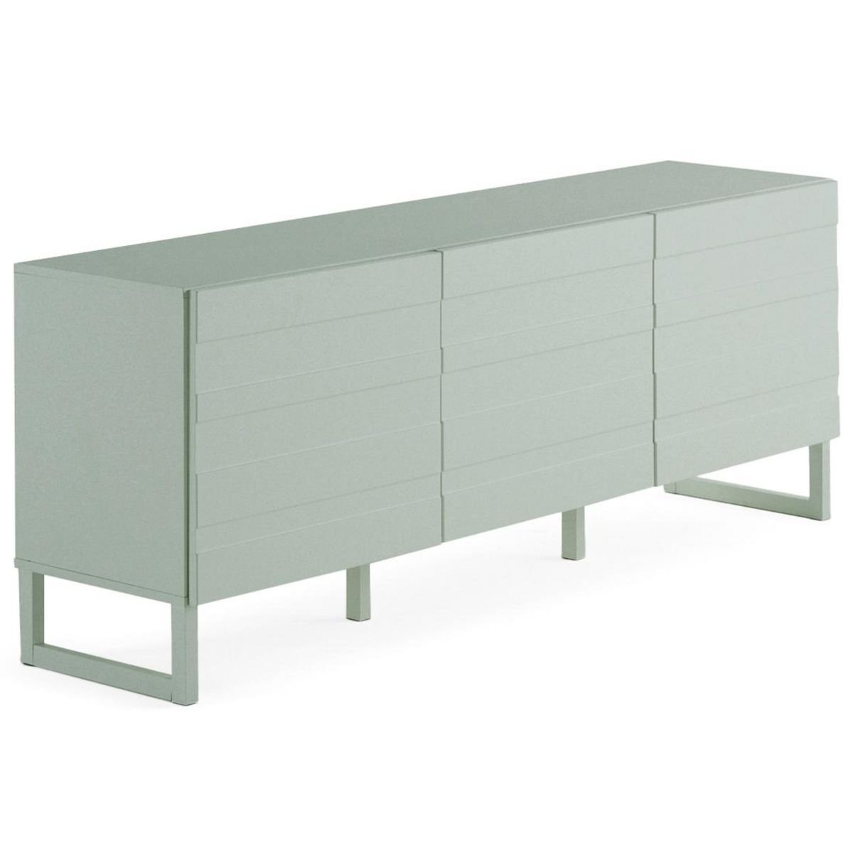 BEST MOBILIER Sofia - meuble tv - vert sauge mat - 165 cm