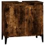 Voir la diapositive 2 : VIDAXL Meuble d'evier chene fume 58x33x60 cm bois d'ingenierie
