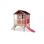 Voir la diapositive 1 : EXIT TOYS Maisonnette en bois pour enfants Loft 300 Rouge - Exit Toys