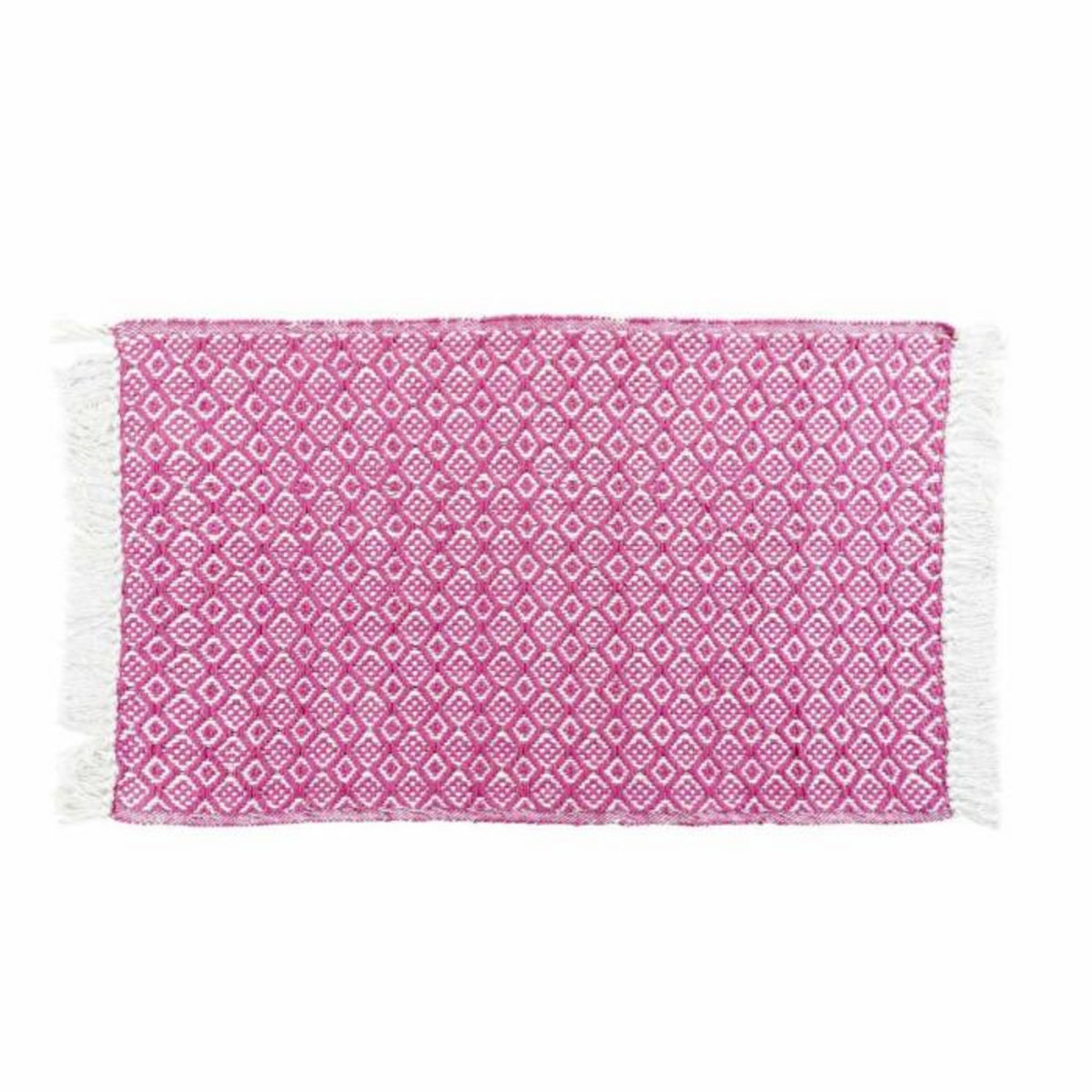 Paris Prix Tapis Tissé à Franges  Pithaya  50x80cm Rose