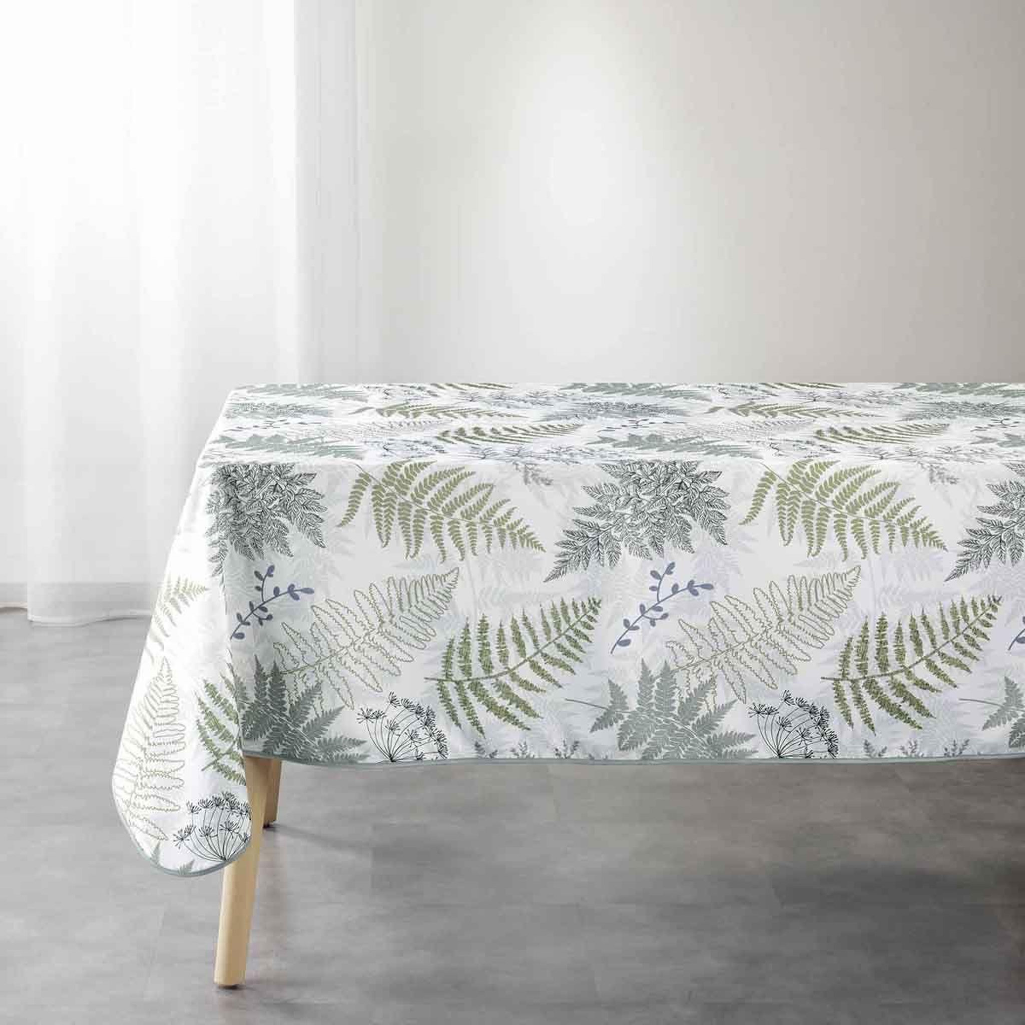 Douceur d'Intérieur Nappe imprimée  melisandre  150x240cm vert