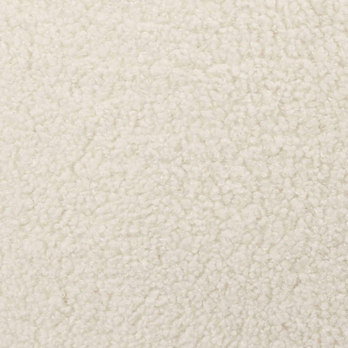 TOILINUX Lot de 4 Chaises effet bouclette Loki en contreplaqué et polyester - Beige et Blanc