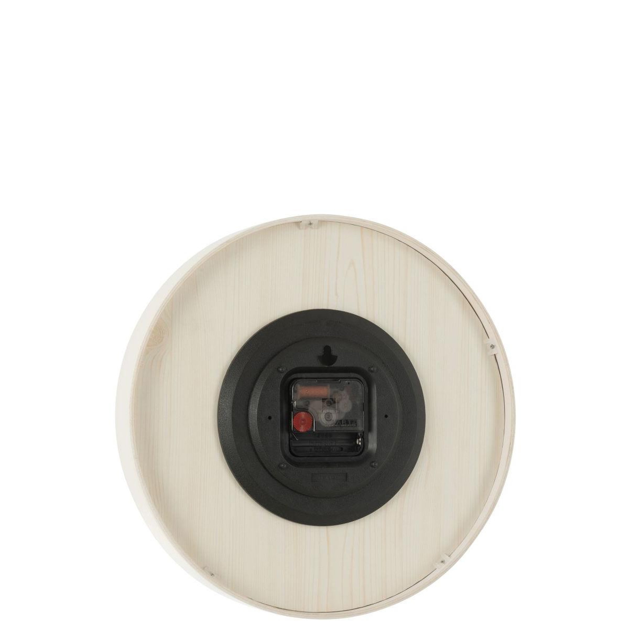 Voir la diapositive 3 : J-LINE Horloge murale en bois  marion  30cm blanc