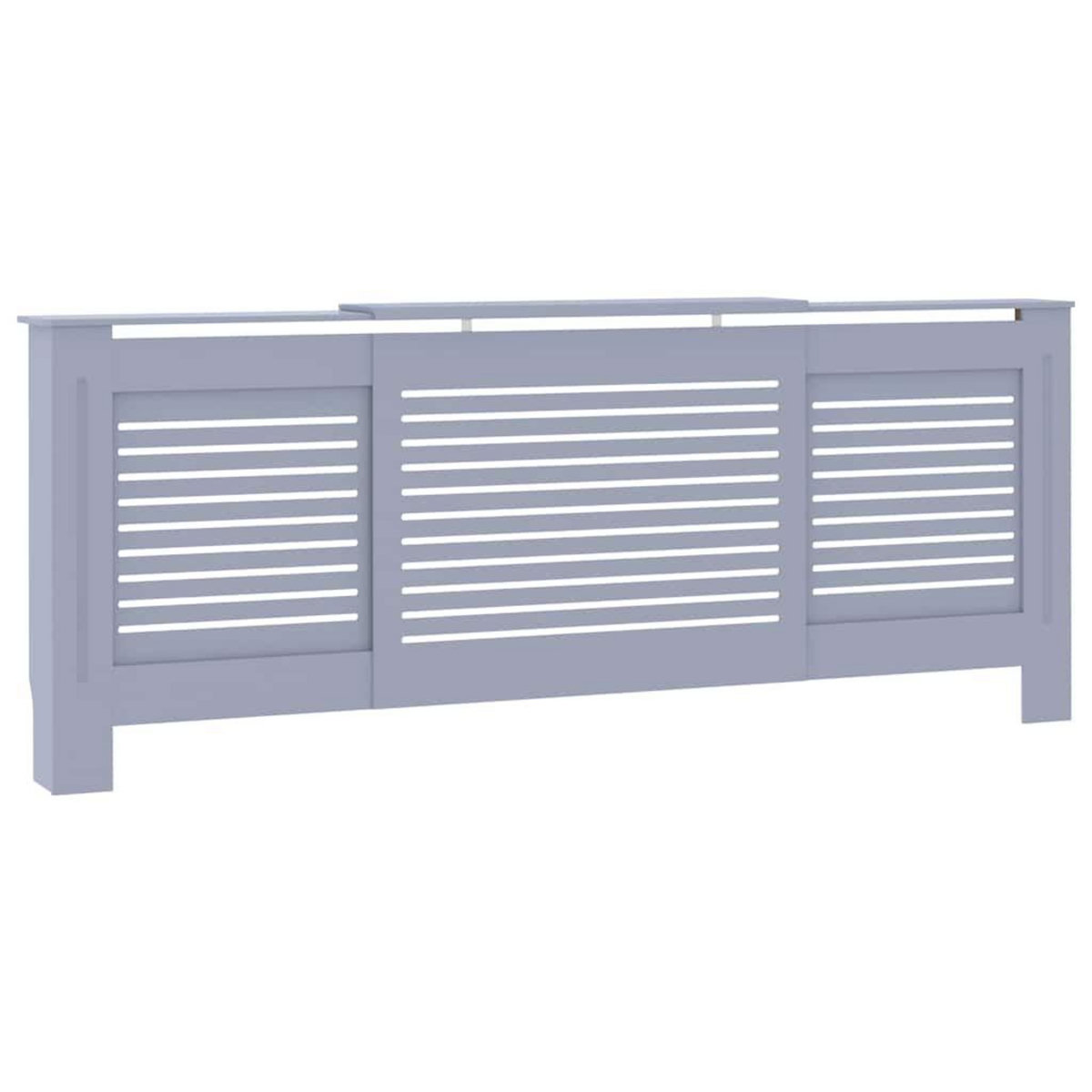VIDAXL Cache-radiateur MDF Gris 205 cm