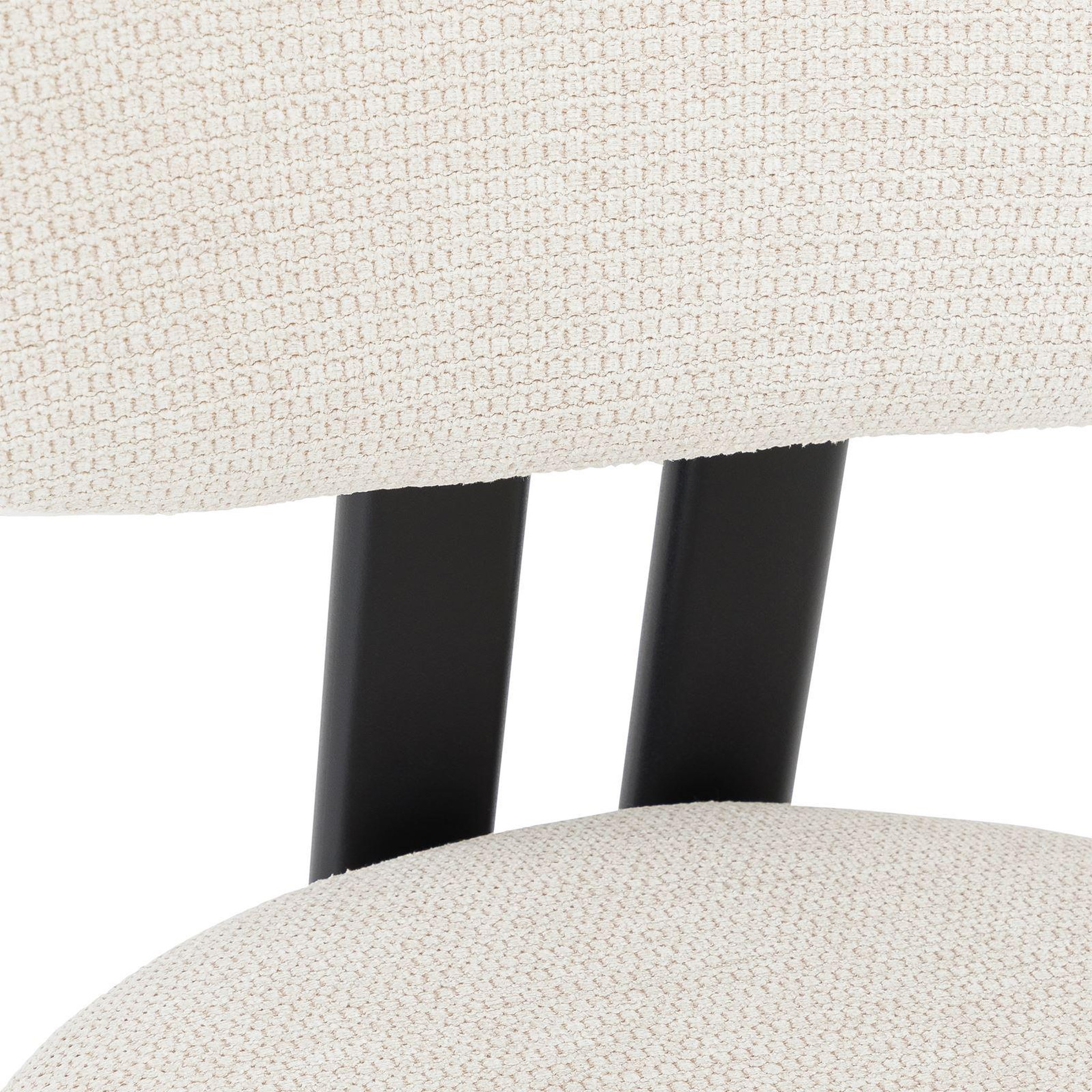Voir la diapositive 6 : IDIMEX Lot de 2 chaises franca de salle à manger en tissu