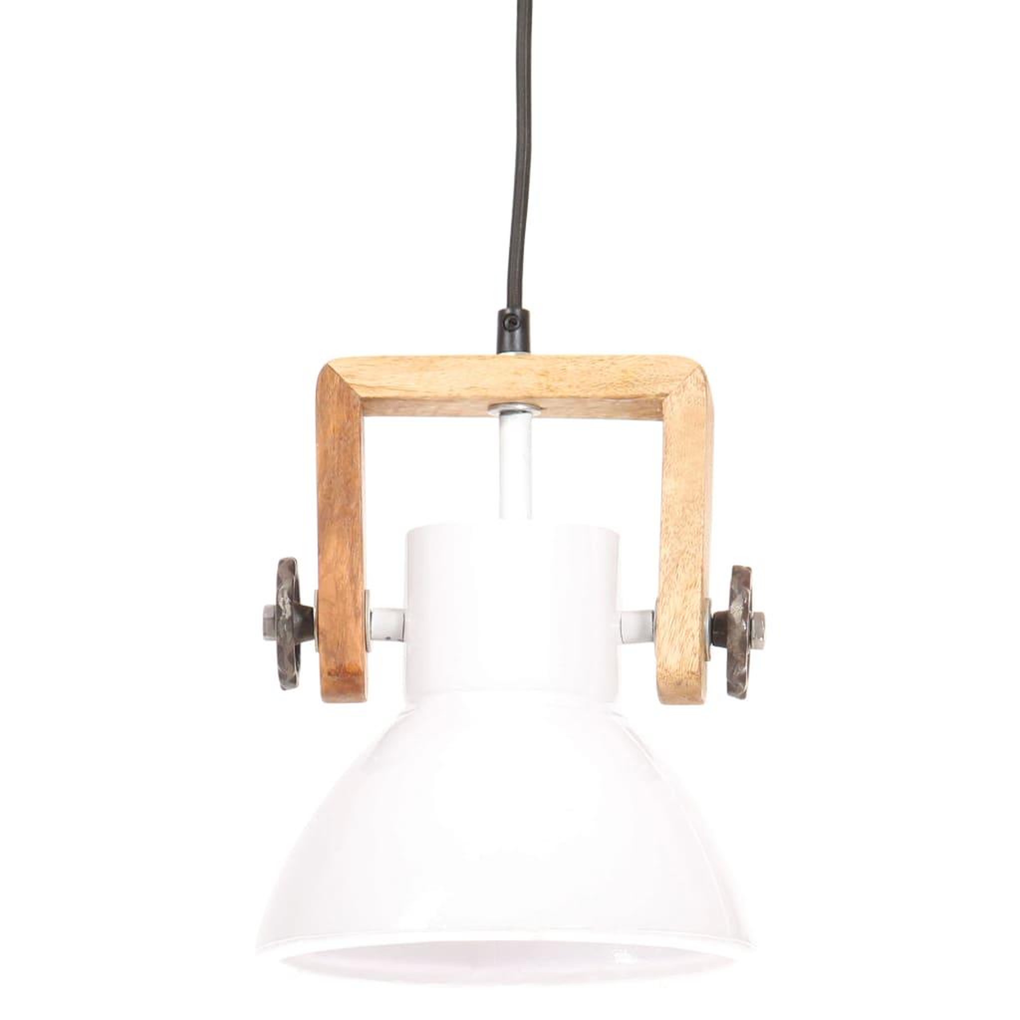 Voir la diapositive 3 : VIDAXL Lampe suspendue industrielle 25 W Blanc Rond 19 cm E27