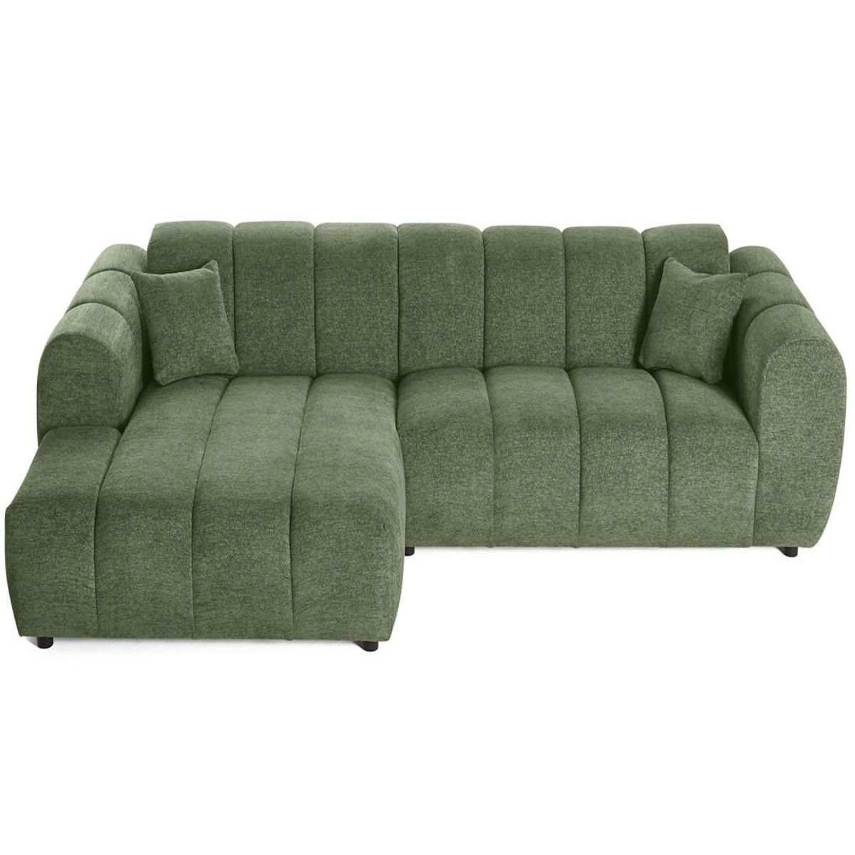 LISA DESIGN Curtis - canapé d'angle gauche 4 places en tissu texturé