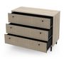 Voir la diapositive 5 : Commode 3 tiroirs décor effet cannage L90cm HANOÏ