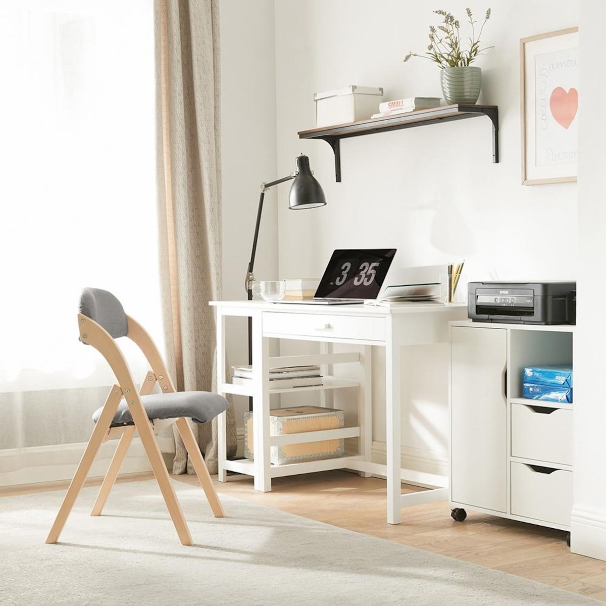 SOBUY SoBuy - Chaise Pliante ergonomique rembourrée - Nordique - FST92