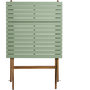 Voir la diapositive 4 : GARDENSTAR Salon de jardin - 2 places - Acacia - Vert d'eau - POBOIS