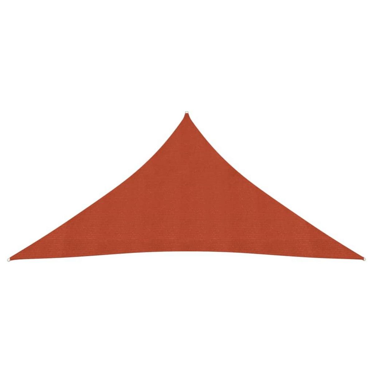VIDAXL Voile d'ombrage 160 g/m^2 Terre cuite 4x4x4 m PEHD