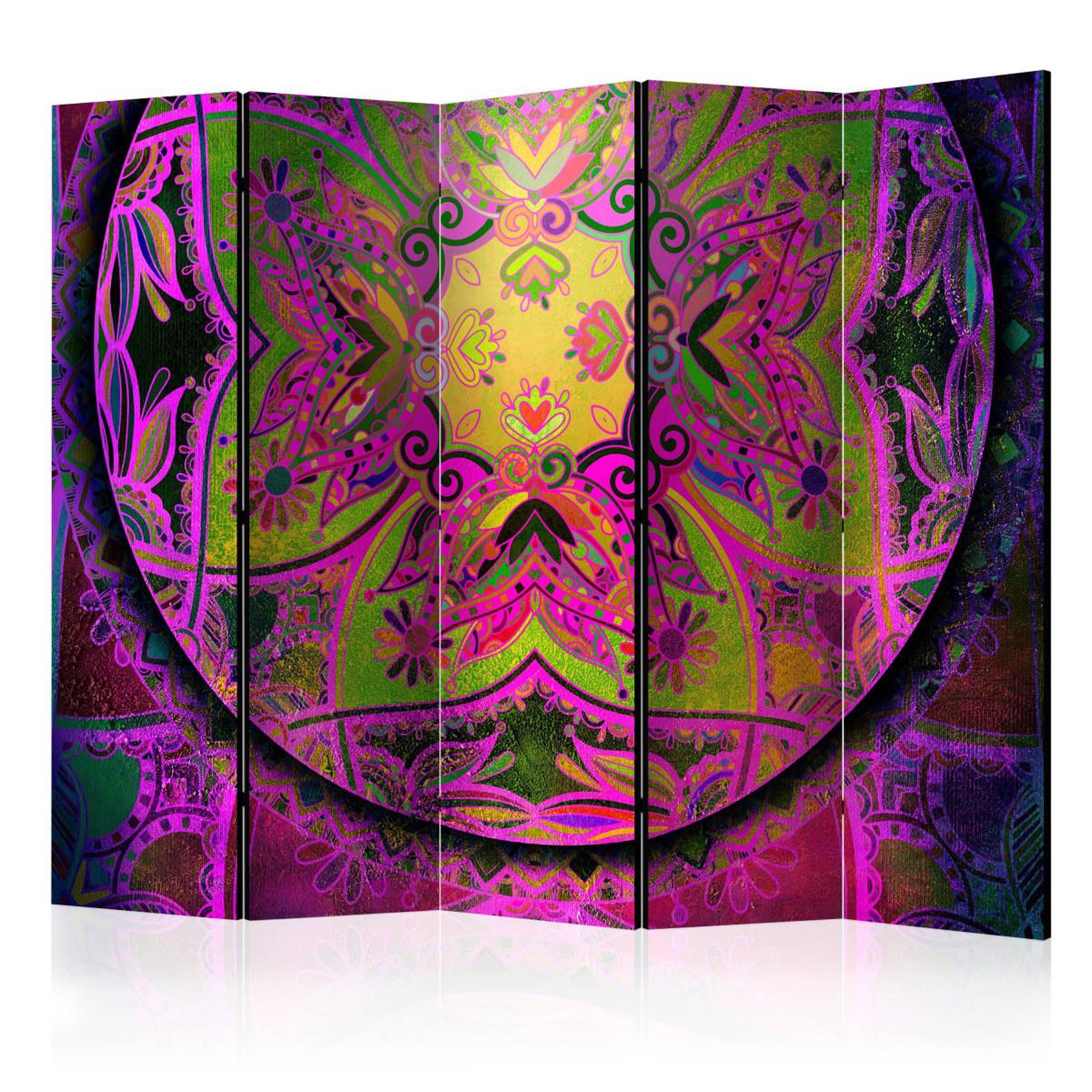 Paris Prix Paravent 5 volets  mandala : pink expression  172x225cm
