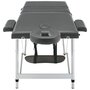 Voir la diapositive 4 : VIDAXL Table de massage 3 zones Cadre en aluminium Anthracite 186x68cm