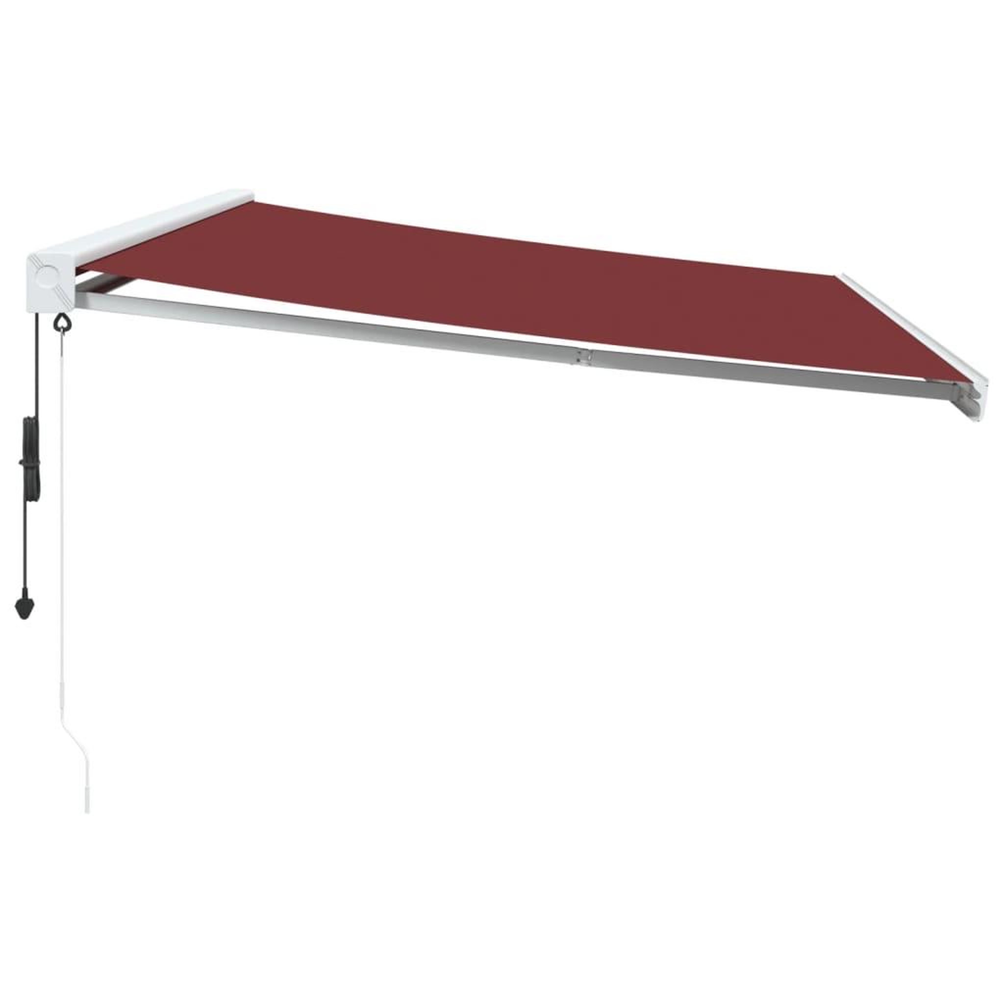 Voir la diapositive 4 : VIDAXL Auvent retractable automatique bordeaux 500x300 cm