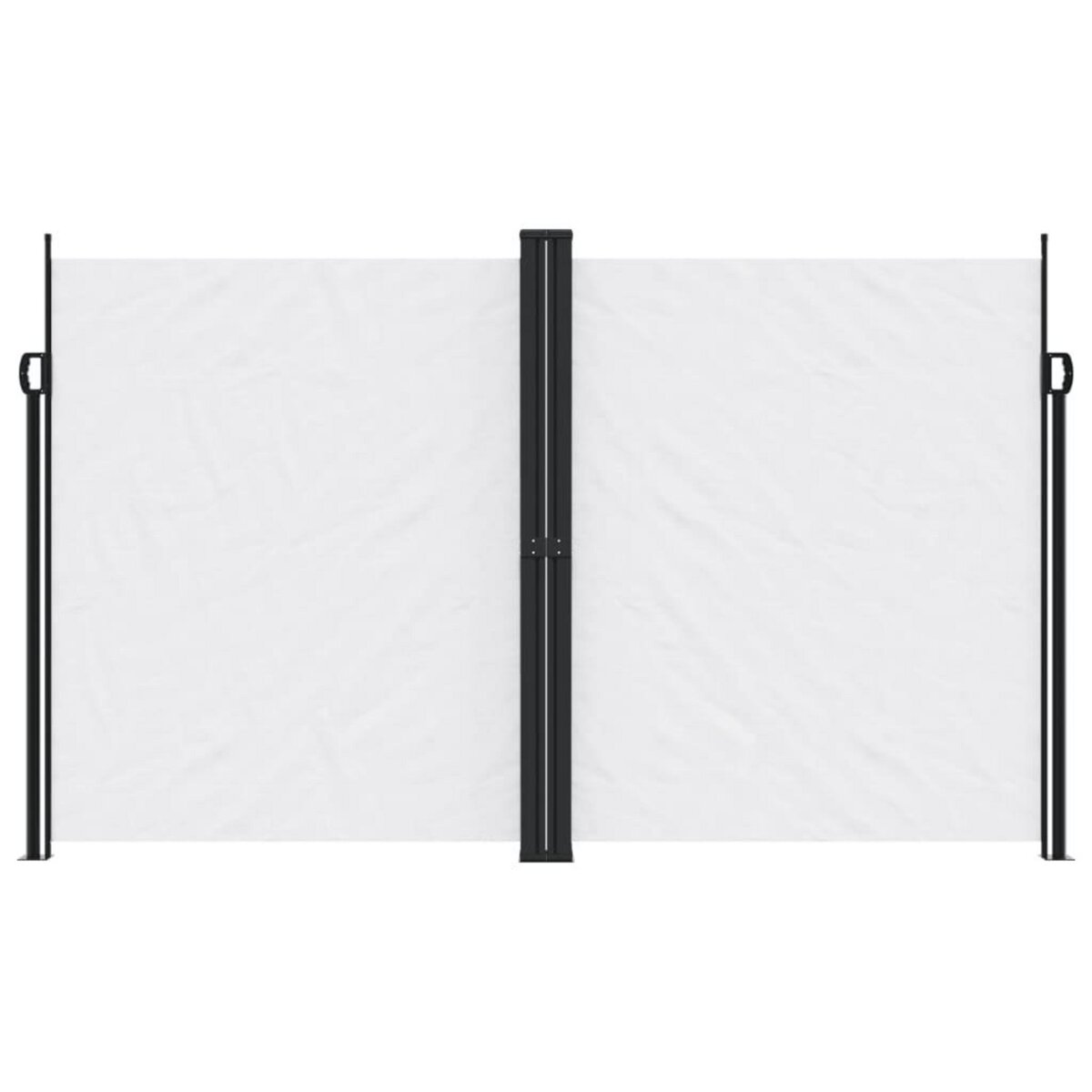 VIDAXL Auvent lateral retractable blanc 200x1000 cm