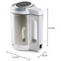 Voir la diapositive 4 : Domo Blender chauffant 1.6l 1000w inox/blanc - DO737BL