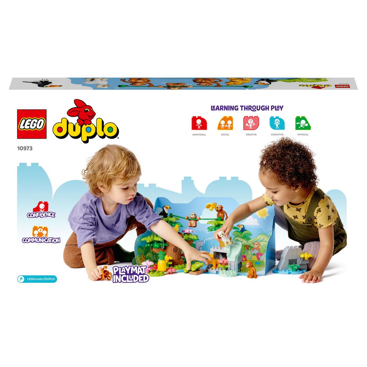 LEGO Duplo 10973 Les animaux sauvages d'Amérique du Sud, Jouet Enfant 2 Ans, avec Crocodile