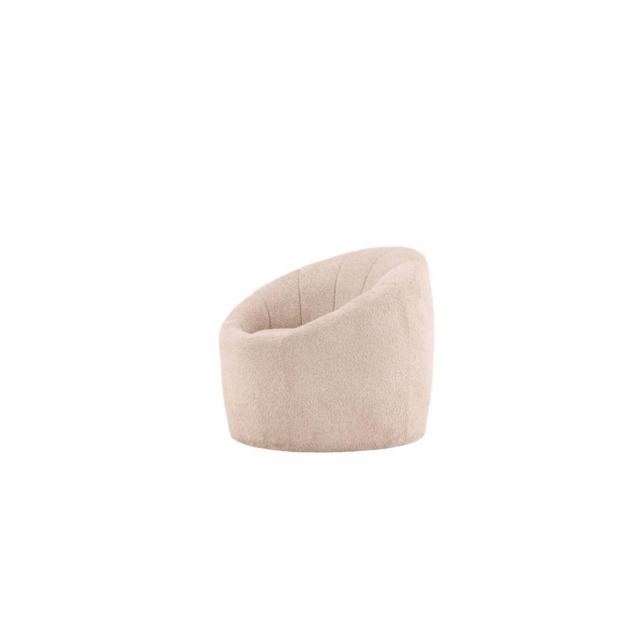 Voir la diapositive 6 : Paris Prix Pouf rond design  warren  80cm beige