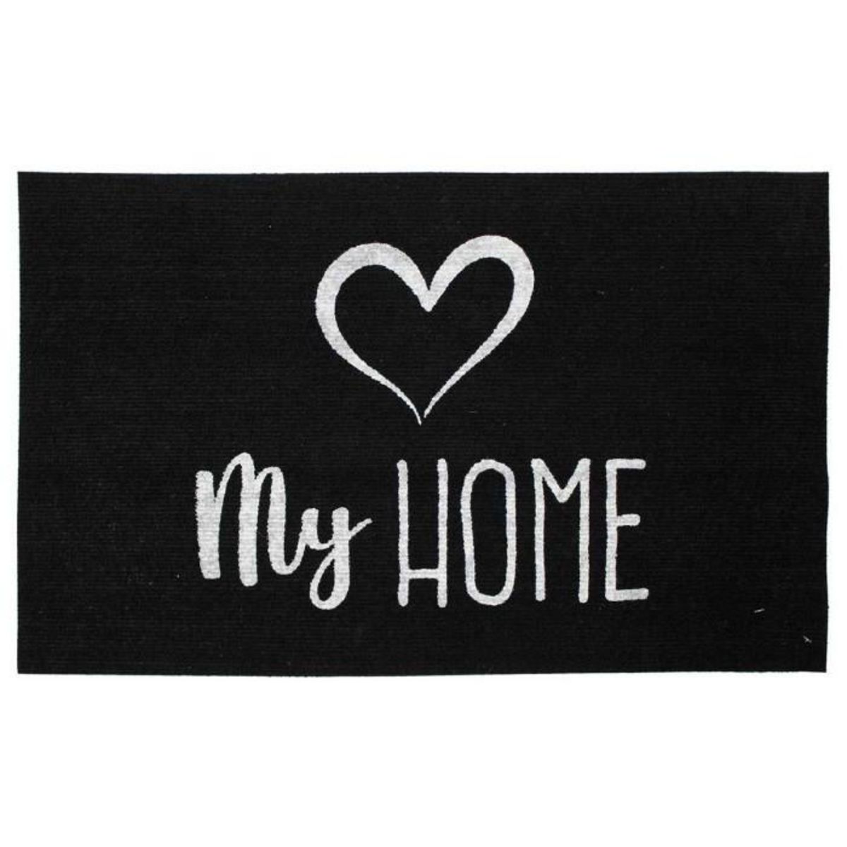 Paris Prix Tapis Imprimé Phosphorescent  My Home  45x70cm Noir
