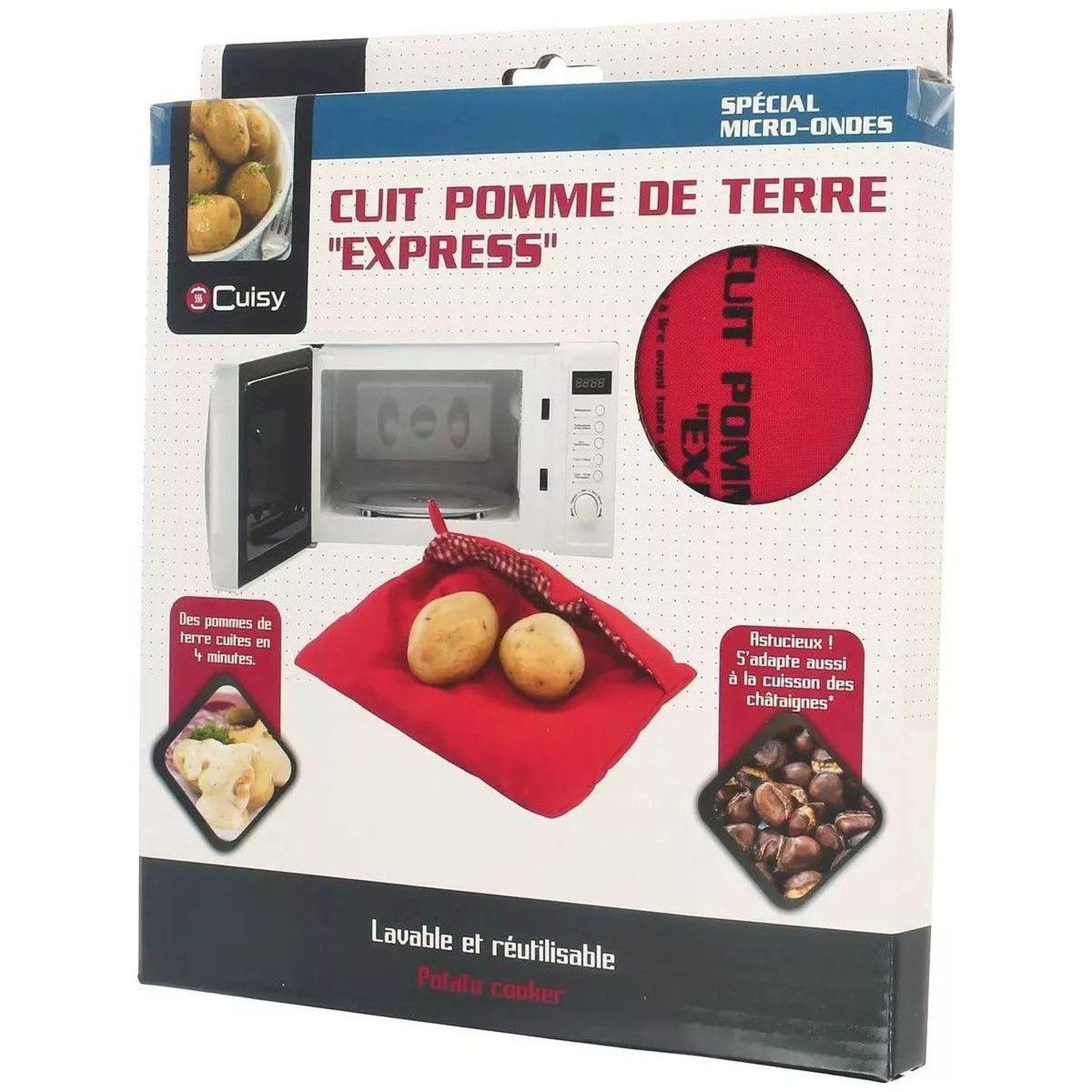 Voir la diapositive 4 : Cuisy Sac de cuisson pommes de terre micro-ondes