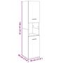Voir la diapositive 6 : VIDAXL Armoire de salle de bain suspendue gris beton bois d'ingenierie