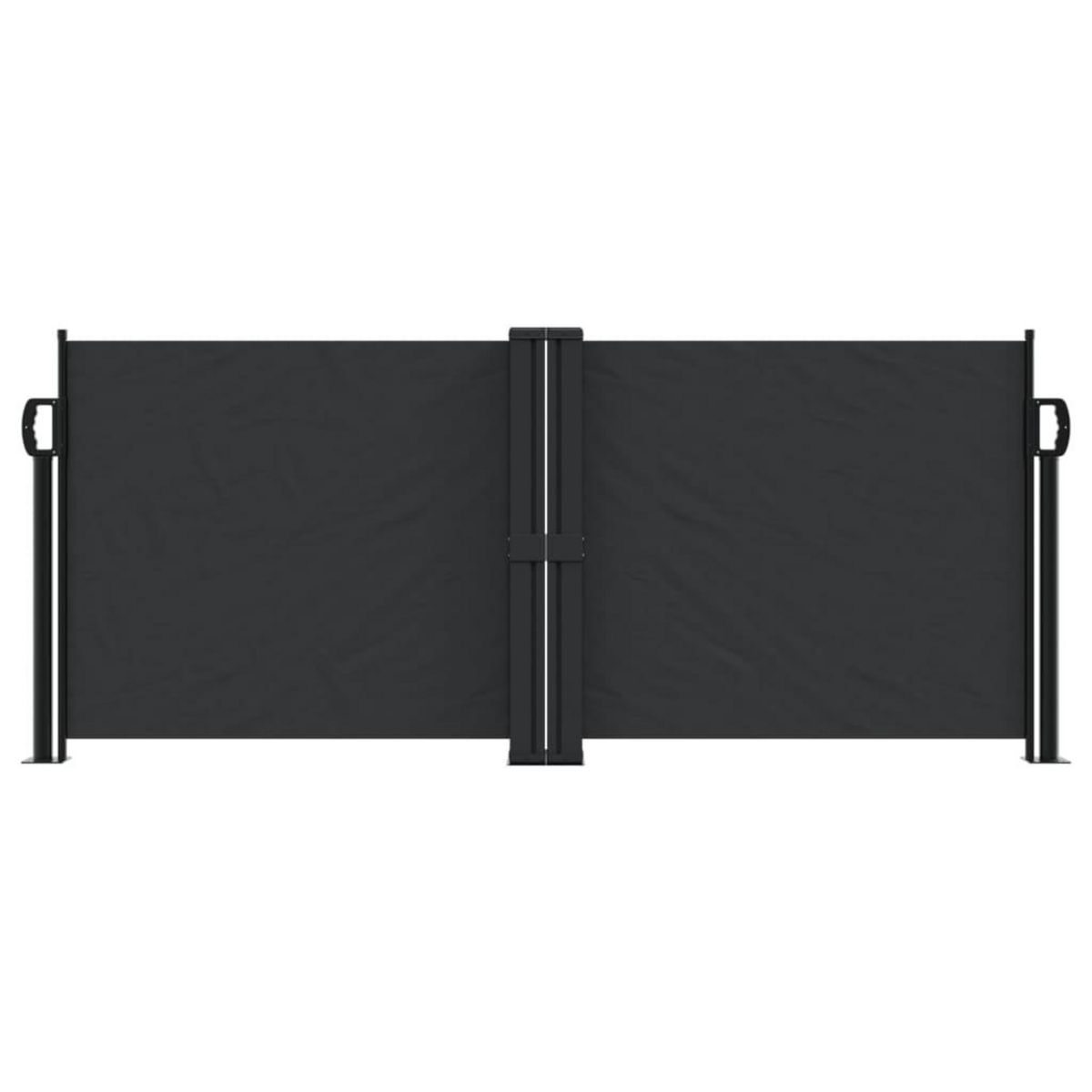 VIDAXL Auvent lateral retractable noir 100x600 cm