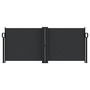 Voir la diapositive 3 : VIDAXL Auvent lateral retractable noir 100x600 cm