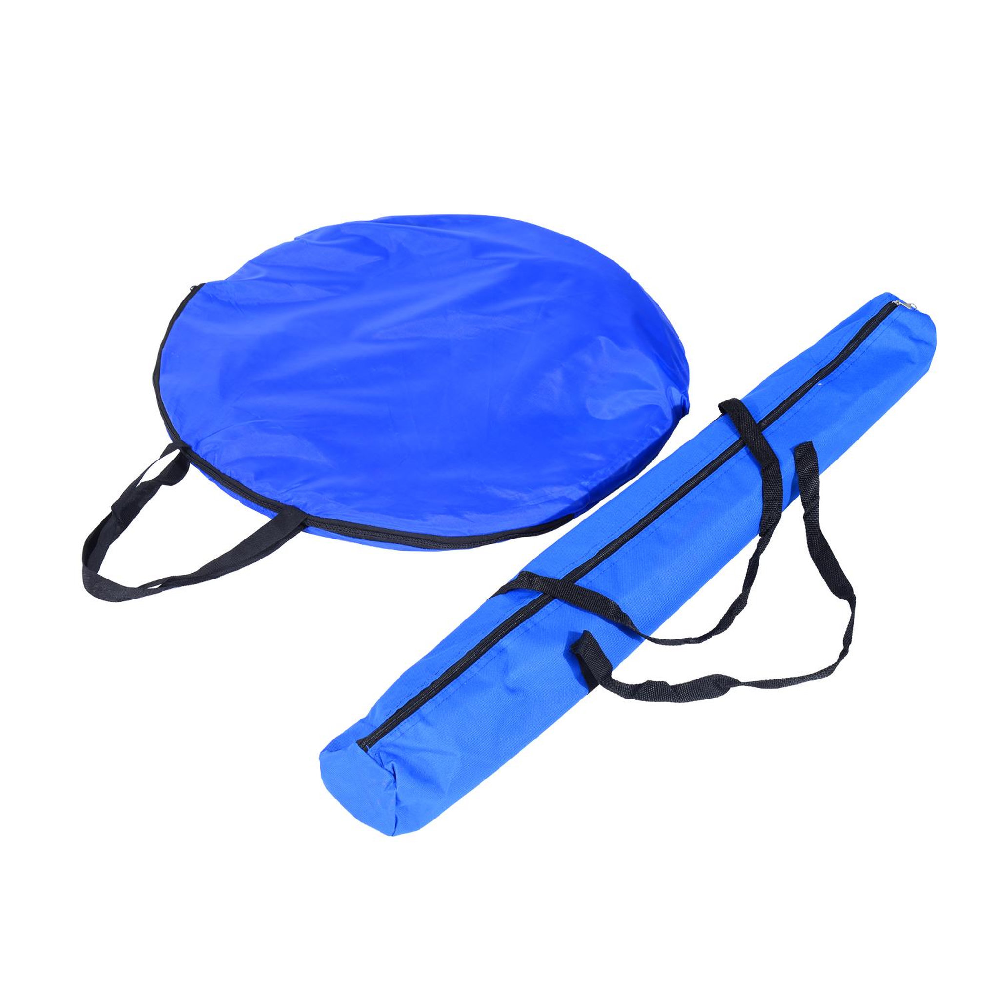 Voir la diapositive 5 : PAWHUT Agility sport pour chiens équipement complet obstacles, tunnel, slalom, zone repos + 2 sacs de transport bleu jaune