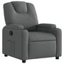 Voir la diapositive 2 : VIDAXL Fauteuil inclinable Gris fonce Tissu