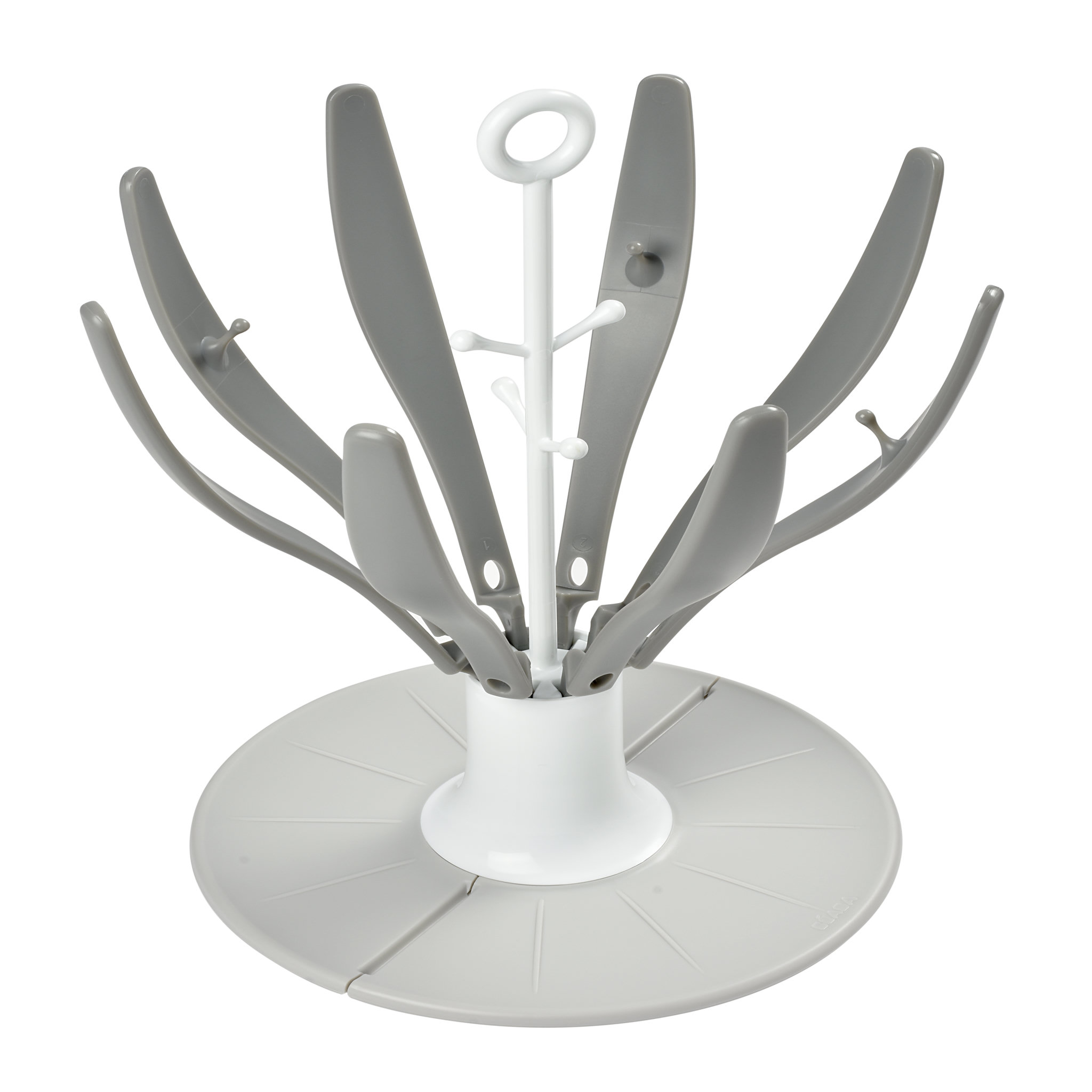 BEABA Egoutte Biberon pliable Flower gris
