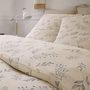 Voir la diapositive 2 : ATELIER DU COTON Housse de couette 240x220cm + 2 taies d'oreiller imprimées 100% gaze de coton