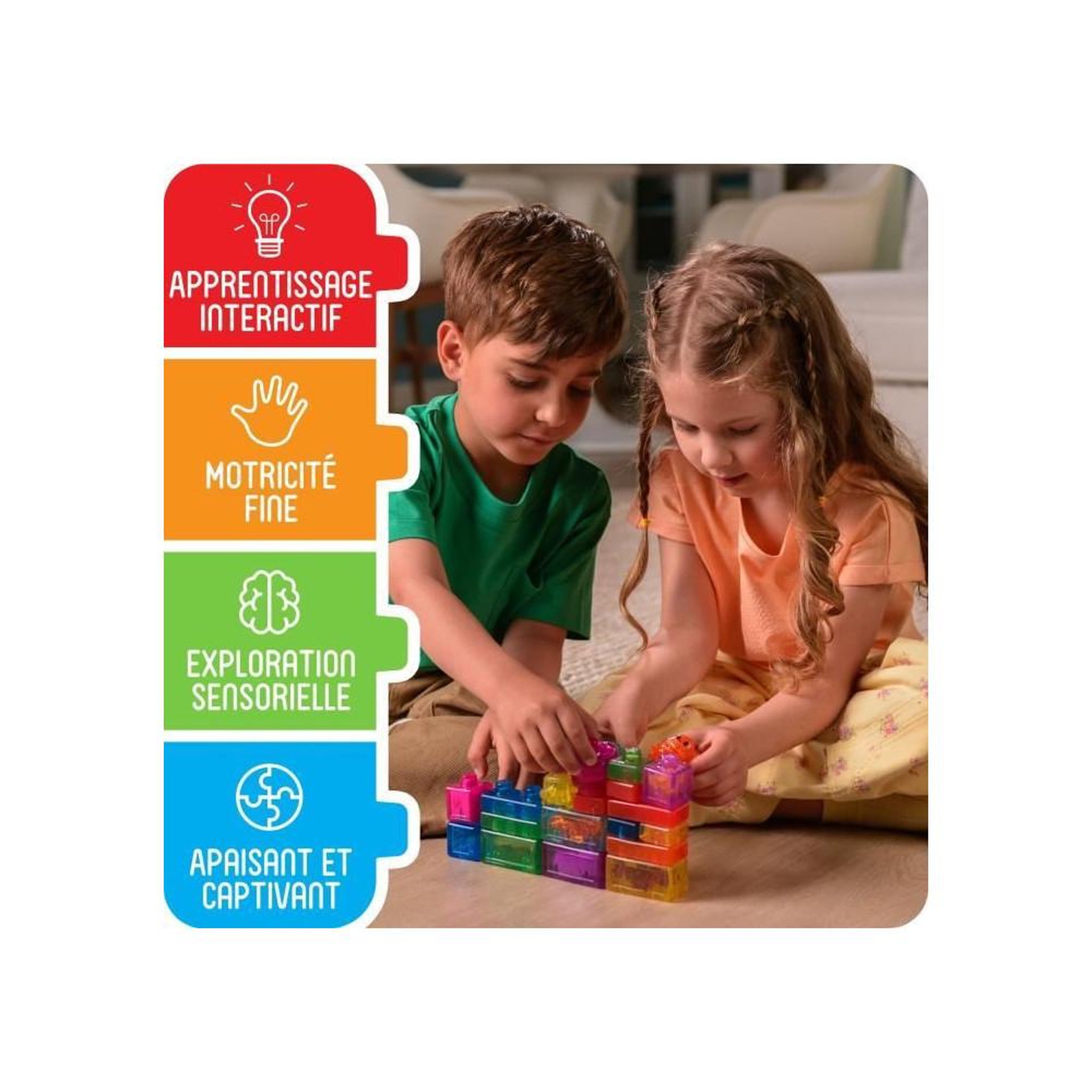 Voir la diapositive 6 : GOLIATH Coffret briques - Jeu de construction - JELLY BLOX - GOLIATH - 24 pieces - Des 2 ans
