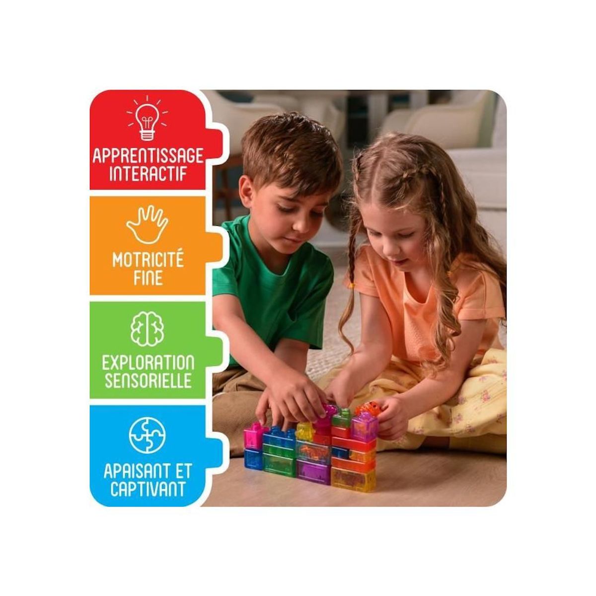 GOLIATH Coffret briques - Jeu de construction - JELLY BLOX - GOLIATH - 24 pieces - Des 2 ans