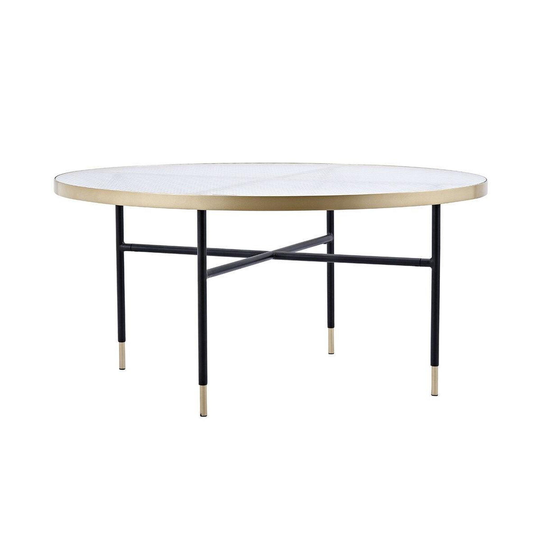 Voir la diapositive 2 : Paris Prix Table basse design en verre  bubbles  98cm or