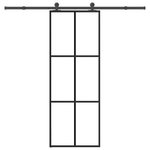 VIDAXL Porte coulissante avec kit de quincaillerie 76x205 cm Verre ESG