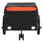 Voir la diapositive 6 : VIDAXL Remorque de vélo noir et orange 45 kg fer
