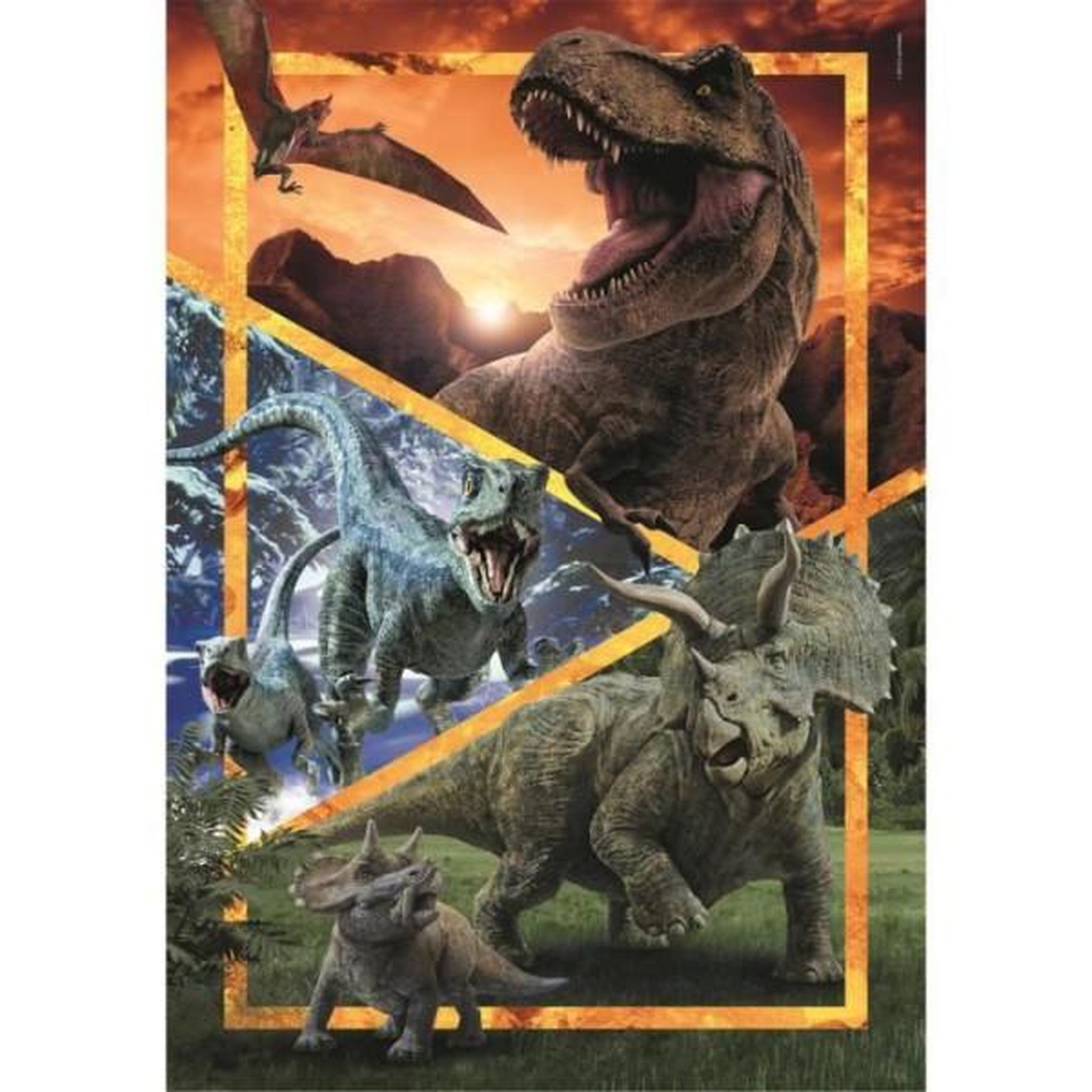 Voir la diapositive 2 : CLEMENTONI Clementoni puzzle 104 pieces jurassic world super color, des 6 ans