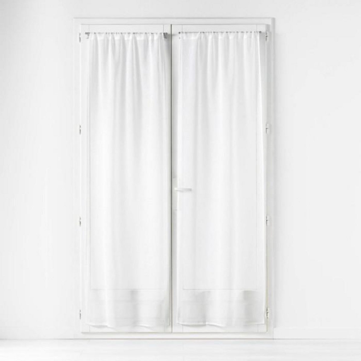 Paris Prix Paire de Voilages Passe-Tringle  Carlin  70x240cm Naturel