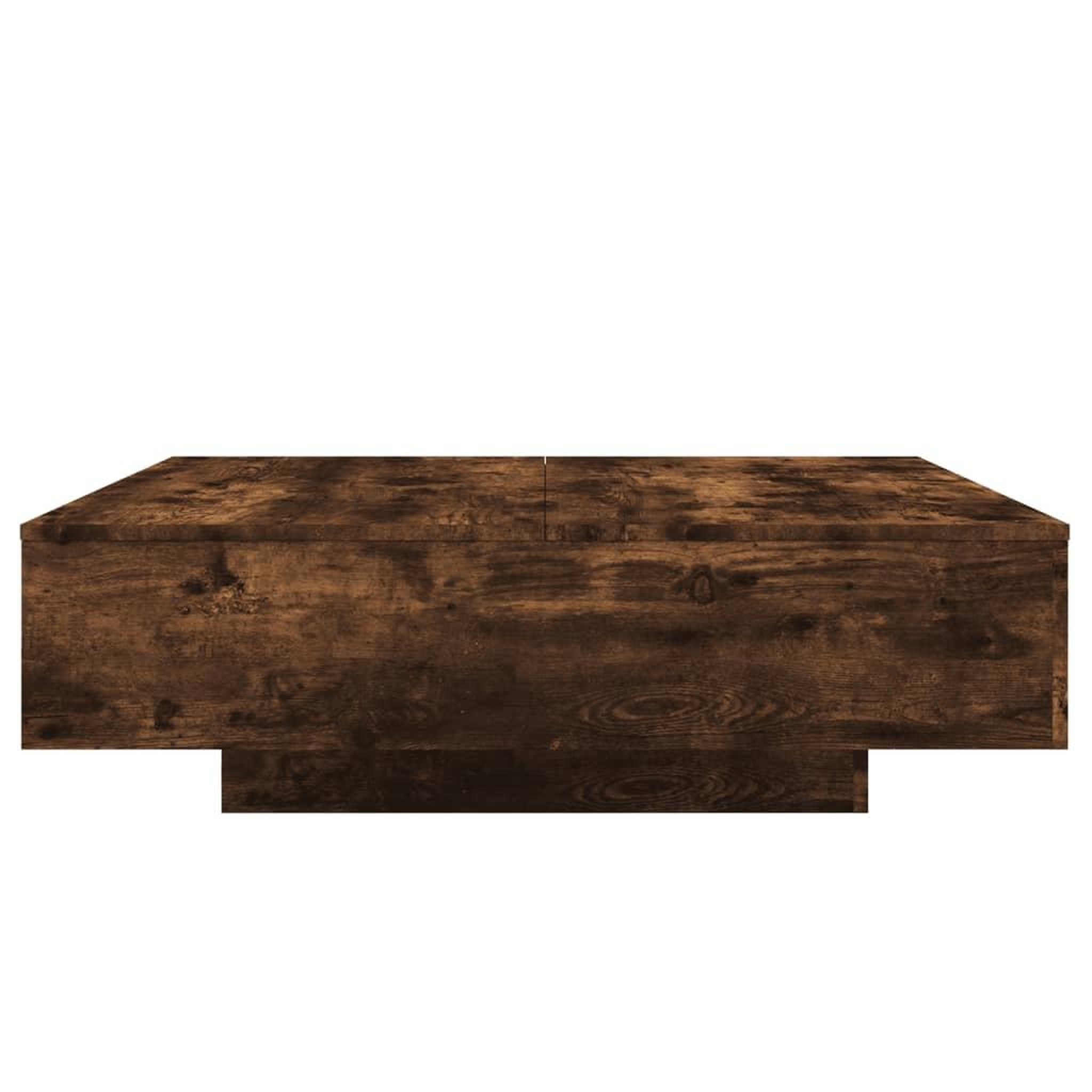 Voir la diapositive 5 : VIDAXL Table basse chene fume 100x100x31 cm bois d'ingenierie