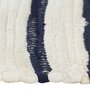 VIDAXL Napperons 6 pcs Bleu et blanc 30 x 45 cm Coton
